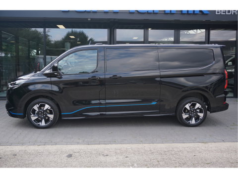 Ford Transit E-Custom 340L 218PK 71KWH Sport AUT Elektrisch Navi, ACC, 360° Cam, Matrix LED, B&O, 19" LM, 2x Schuifdeur!! NR. P05*