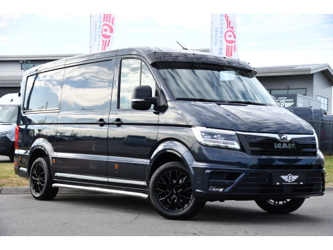 MAN TGE 3.140 35 2.0 L3H3 PB Edition Adaptieve Cruise, Camera, Carplay, LED, 2 x Schuifdeur, Clima, Stoelverwarming, Automaat, Sensoren, Trekhaak, 140pk, Uniek!
