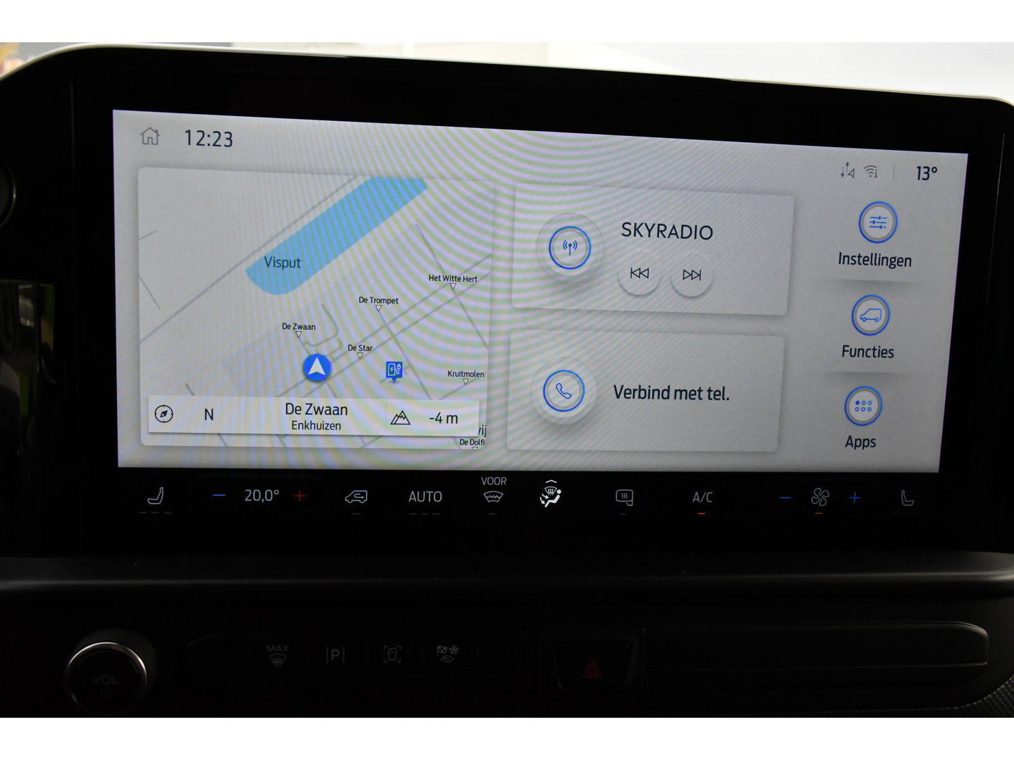 Ford E-Transit Custom 340 L2H1 Limited 65 kWh Virtual, Adaptieve Cruise, Camera, Carplay, Stoelverwarming, LED, 218pk, NAVI, Uniek!