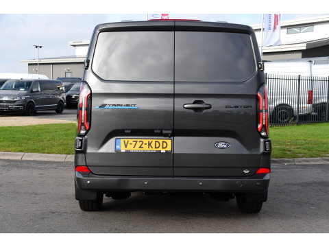 Ford E-Transit Custom 340 L2H1 Limited 65 kWh Virtual, Adaptieve Cruise, Camera, Carplay, Stoelverwarming, LED, 218pk, NAVI, Uniek!