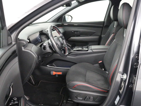 Hyundai Tucson 1.6 T-GDI HEV N Line | Leder/alcantara | Stoelkoeling | Stuur/stoel verwarming | Adaptive cruise | 360 camera | Carplay | Krell sound | Full LED |
