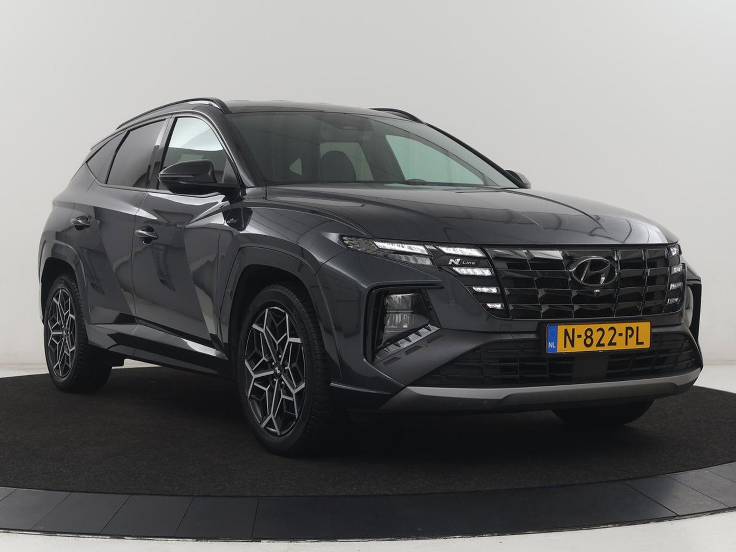 Hyundai Tucson 1.6 T-GDI HEV N Line | Leder/alcantara | Stoelkoeling | Stuur/stoel verwarming | Adaptive cruise | 360 camera | Carplay | Krell sound | Full LED |
