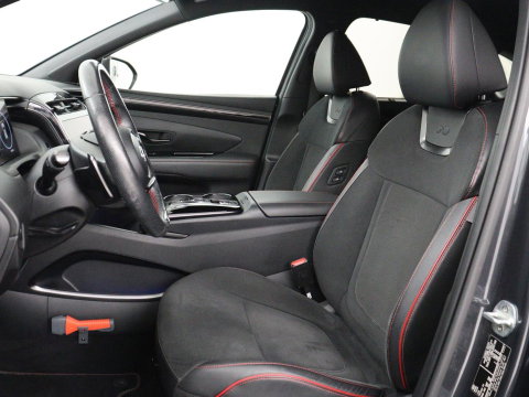 Hyundai Tucson 1.6 T-GDI HEV N Line | Leder/alcantara | Stoelkoeling | Stuur/stoel verwarming | Adaptive cruise | 360 camera | Carplay | Krell sound | Full LED |