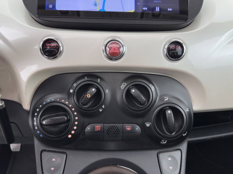 Fiat 500 1.4-16V Pop *PANO | LEATHER-FABRIC | CARPLAY | AIRCO | PRIVACY-GLASS | 18''ALU*