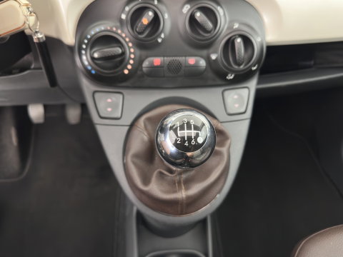 Fiat 500 1.4-16V Pop *PANO | LEATHER-FABRIC | CARPLAY | AIRCO | PRIVACY-GLASS | 18''ALU*