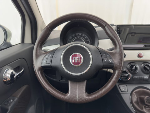 Fiat 500 1.4-16V Pop *PANO | LEATHER-FABRIC | CARPLAY | AIRCO | PRIVACY-GLASS | 18''ALU*