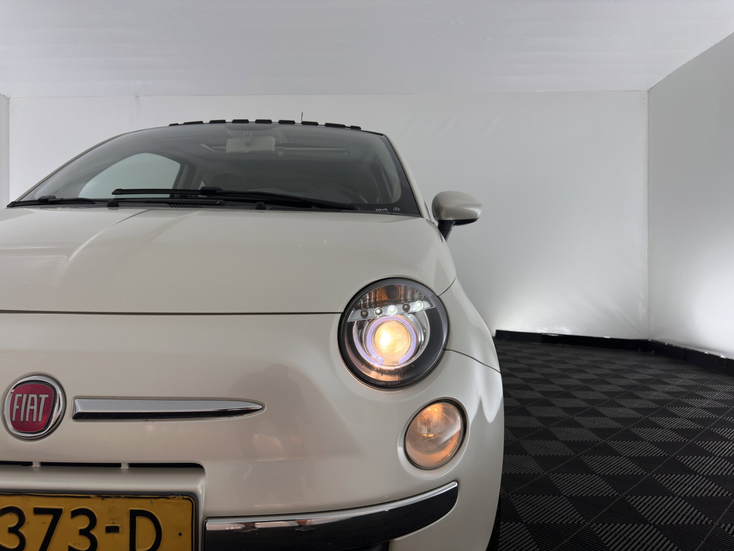 Fiat 500 1.4-16V Pop *PANO | LEATHER-FABRIC | CARPLAY | AIRCO | PRIVACY-GLASS | 18''ALU*
