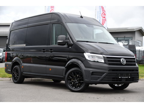 Volkswagen Crafter 35 2.0 TDI L3H3 Highline Black Edition Camera, Cruise, Carplay, LED, Clima, Automaat, Trekhaak, Sensoren, Uniek!