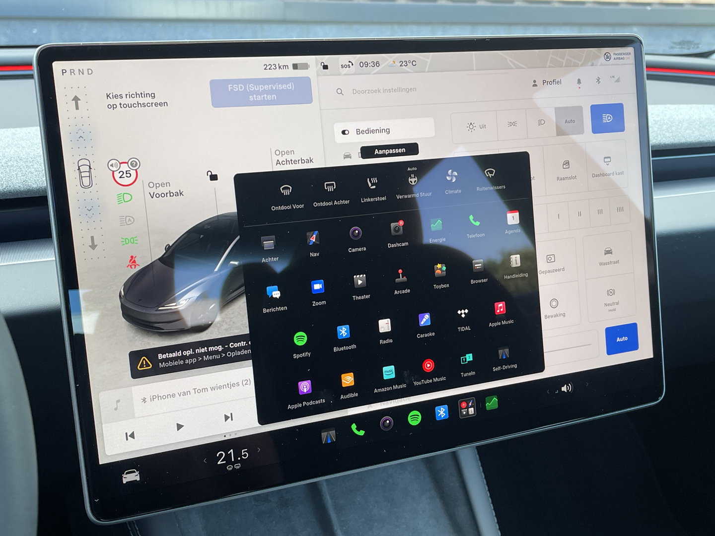Tesla Model 3 Premium Long Range RWD 78 kWh | Marge! Financiering zonder aanbetaling | Full Self Driving | Stoelverkoeling | Bluetooth |