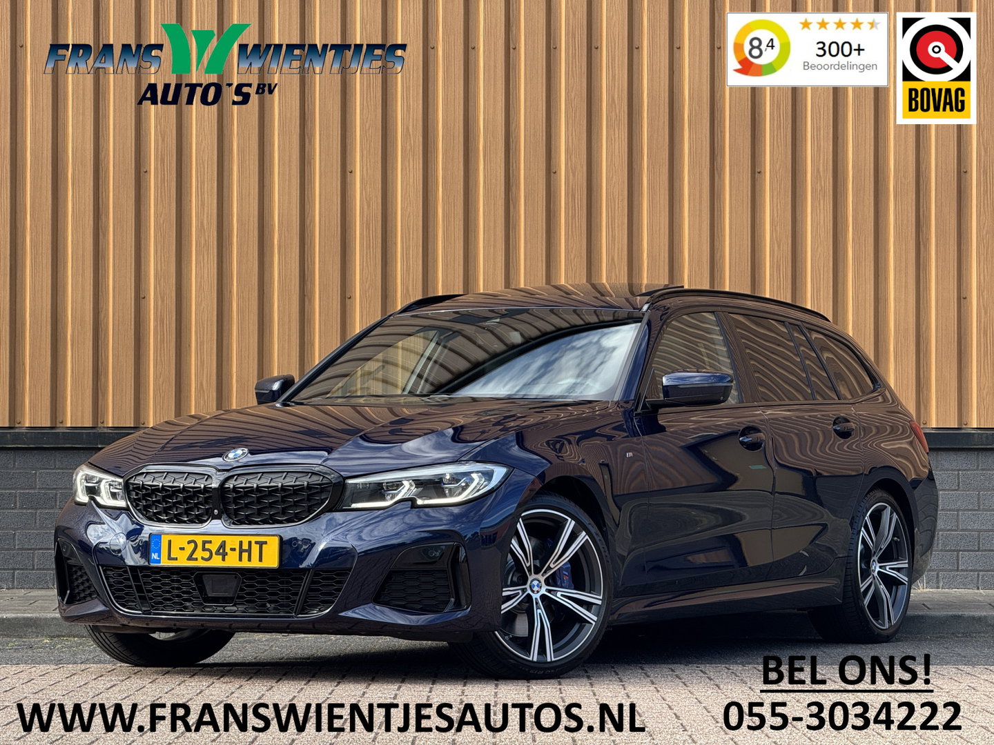 BMW 3 Serie Touring M340i xDrive High Executive | 374 PK! | Panoramadak | BMW Laser | Head-Up | Harman & Kardon | 360° Camera | Elektrische Trekhaak | Apple Carplay | Android Auto |