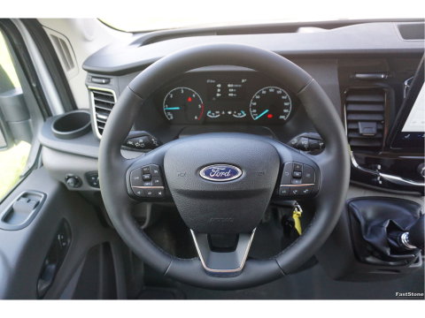 Ford Transit 350L 130PK L4H3 BPM VRIJ!! 12" Sync4 Navi, Trekhaak, Stoel-Stoel!! NR. 438