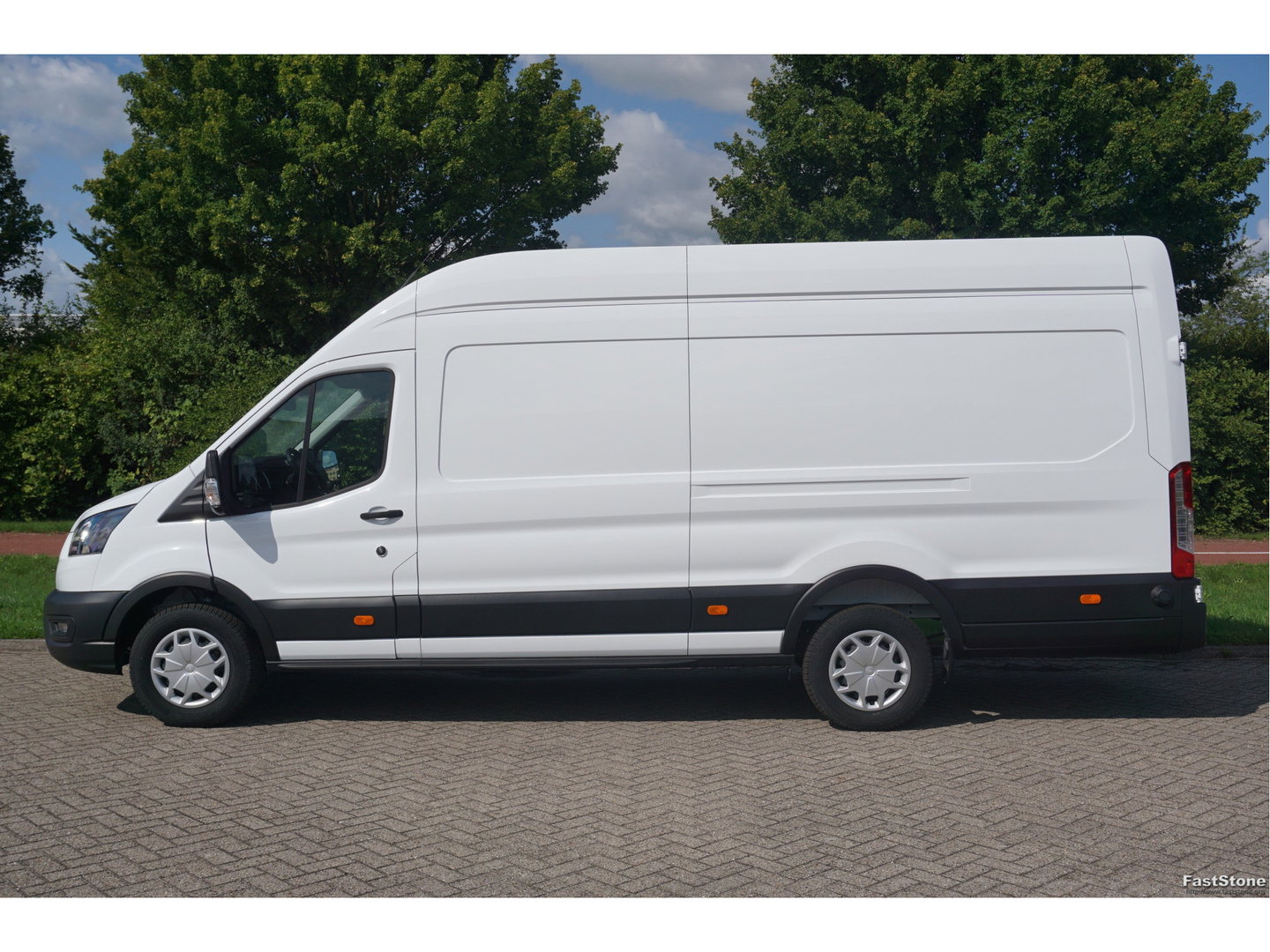 Ford Transit 350L 130PK L4H3 BPM VRIJ!! 12" Sync4 Navi, Trekhaak, Stoel-Stoel!! NR. 438