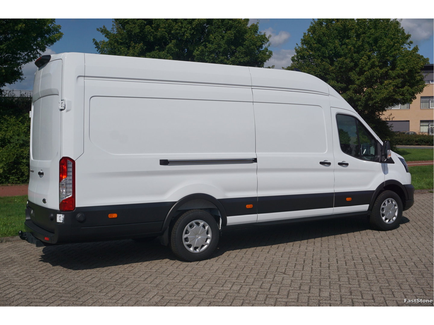 Ford Transit 350L 130PK L4H3 BPM VRIJ!! 12" Sync4 Navi, Trekhaak, Stoel-Stoel!! NR. 438