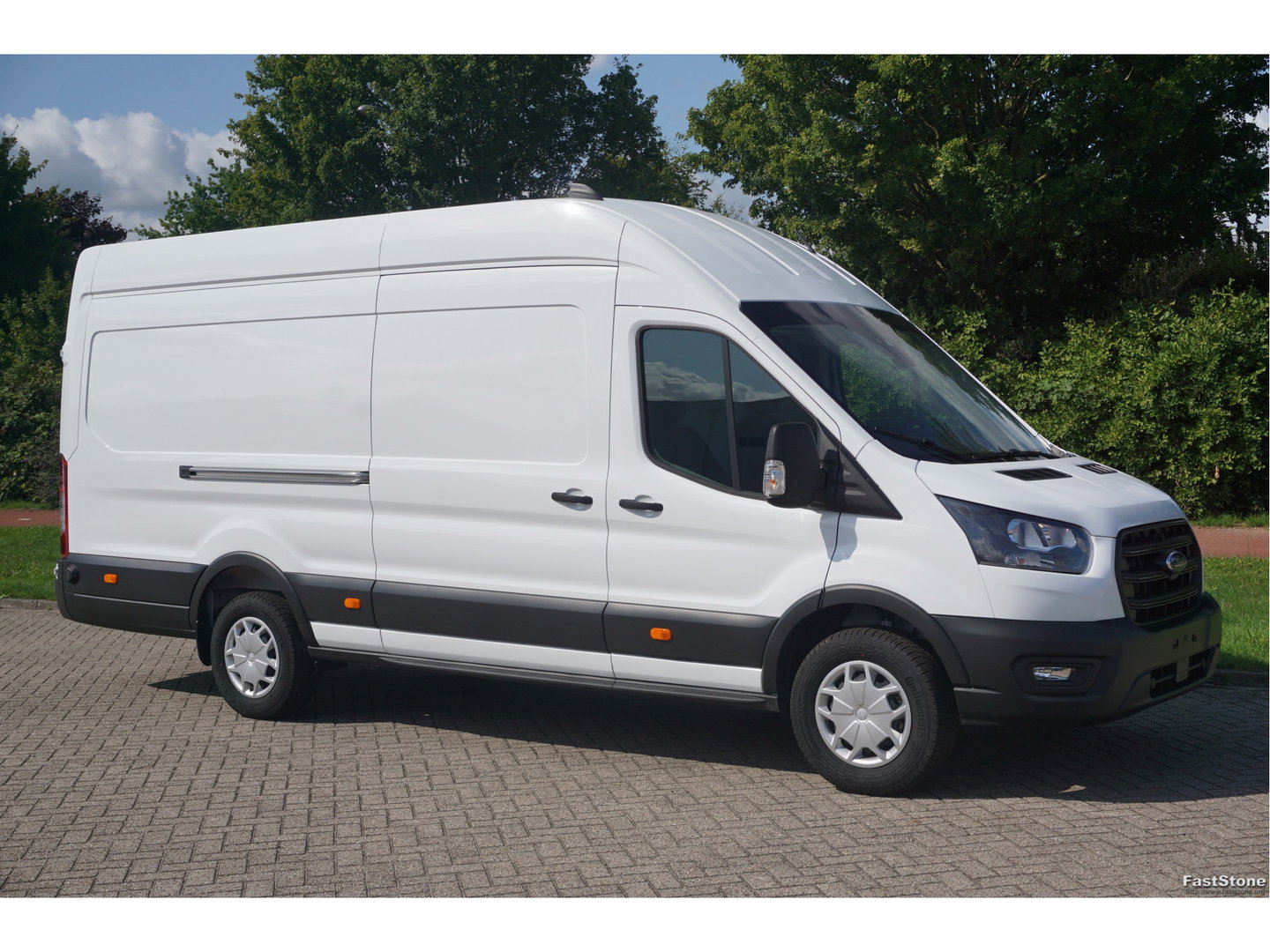 Ford Transit 350L 130PK L4H3 BPM VRIJ!! 12" Sync4 Navi, Trekhaak, Stoel-Stoel!! NR. 438