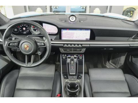 Porsche 911 3.8 Turbo S 650pk Panoramadak Burmester Keramisch PTS Gulfblauw NLauto Noselift PDCC Sportuitlaat