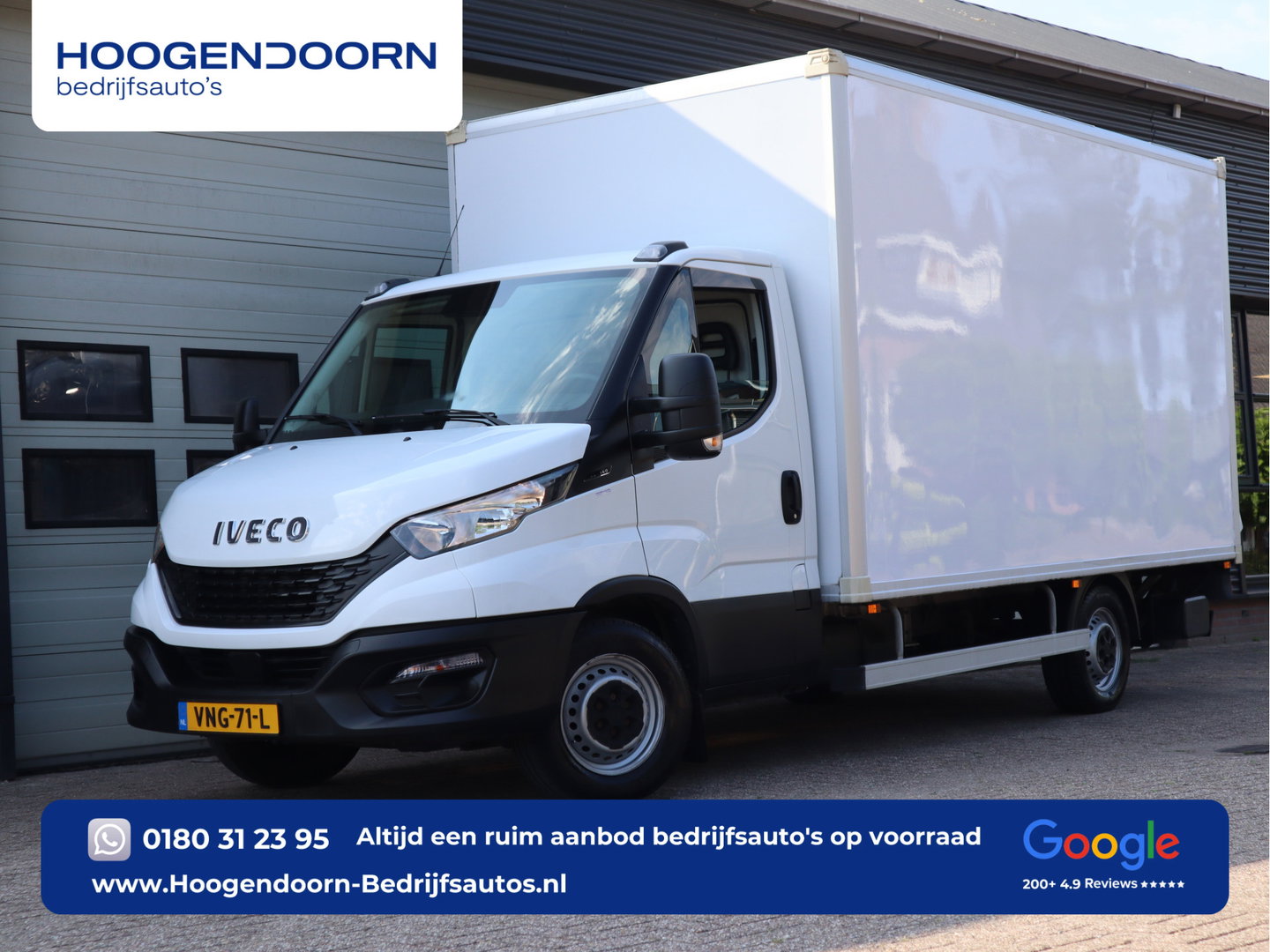 Iveco Daily 35S14 136pk Euro 6 Bakwagen - Dhollandia Klep + Zijdeur - Airco - Camera