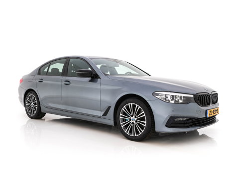 BMW 5 Serie 520i Executive Edition Sportline Aut. *LEATHER-FABRIC | FULL-LED | DIGI-COCKIT | KEYLESS | NAVI-FULLMAP | HEATED-SPORTSEATS | PRIVACY-GLASS | AMBIENTLIGHT | ECC | CARPLAY | PDC | TOWBAR | 18"ALU*