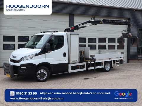 Iveco Daily 50C15 3.0 Euro 6 - HIAB kraan - 2 x PTO - NIDO - Openlaadbak