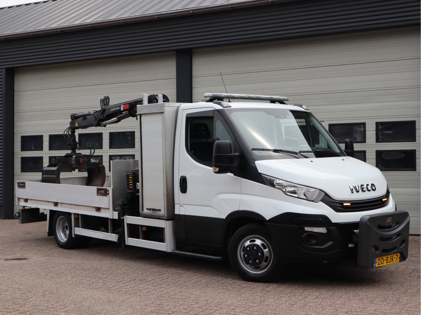 Iveco Daily 50C15 3.0 Euro 6 - HIAB kraan - 2 x PTO - NIDO - Openlaadbak