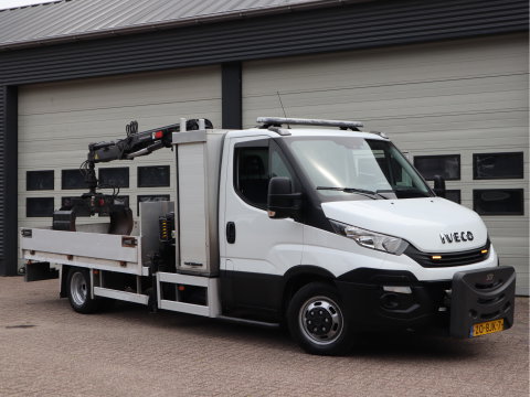 Iveco Daily 50C15 3.0 Euro 6 - HIAB kraan - 2 x PTO - NIDO - Openlaadbak