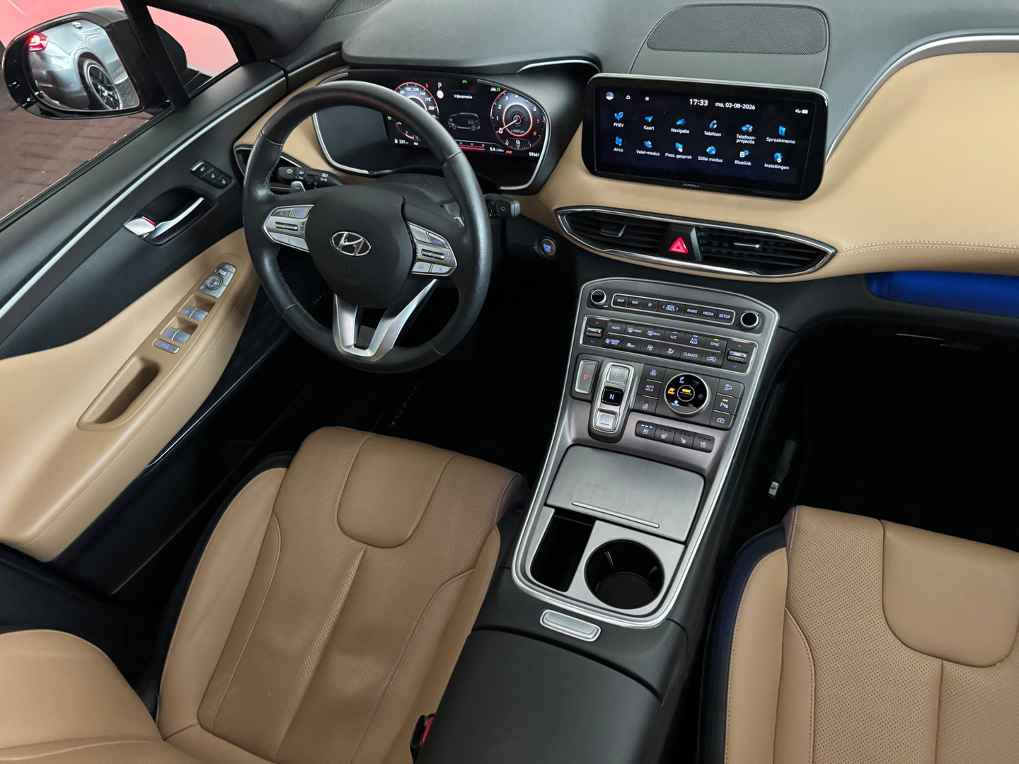 Hyundai Santa Fe 1.6 T-GDI PHEV Premium Plus Sky 7p. Pano|Dodehoek|Keyless|Stoelventilatie