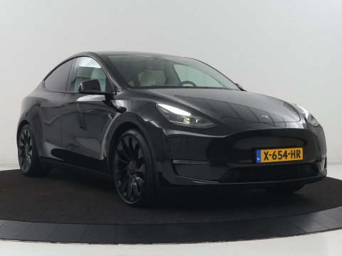 Tesla Model Y Performance AWD 75 kWh | SOH 94.8% | Traffic-Aware Cruise control | Leder | Achterbank verwarming | 21'' | Full LED | Panoramadak |