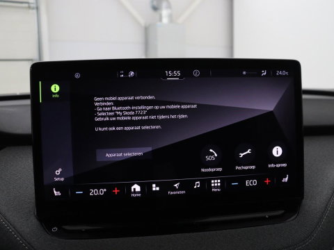 Škoda Enyaq iV 60 | SOH 92,4% | Panoramadak | Stoel/stuur verwarming | Half leder | Adaptive cruise | Carplay | Virtueel dashboard | Sfeerverlichting | Climate control | Camera | Park assist |