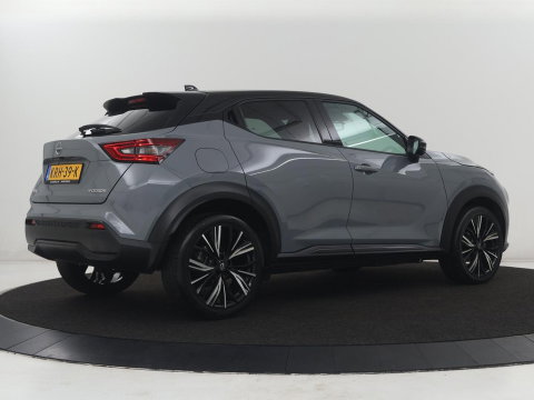 Nissan Juke 1.0 DIG-T N-Design | Half leder | Carplay | Cruise control | Park assist | Camera | Climate control | Keyless | Lichtmetaal 19" |