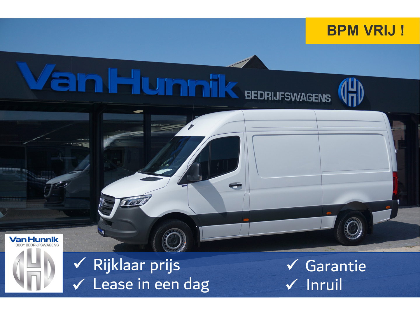 Mercedes-Benz Sprinter 317CDI Pro L2H2 BPM VRIJ!! 10.25" Mbux Cam, Gev. Stoel, 3.5T Trekgewicht, LED!! NR. A393*