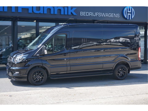Ford Transit 350L L3H2 Black Raptor AUT-10 RWD 165PK BPM VRIJ Navi, Adap. Cruise, 360° Cam, 3.5T Trekhaak!! NR. A199