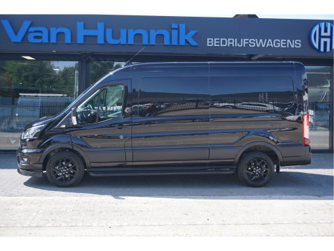 Ford Transit 350L L3H2 Black Raptor AUT-10 RWD 165PK BPM VRIJ Navi, Adap. Cruise, 360° Cam, 3.5T Trekhaak!! NR. A199
