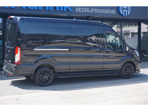 Ford Transit 350L L3H2 Black Raptor AUT-10 RWD 165PK BPM VRIJ Navi, Adap. Cruise, 360° Cam, 3.5T Trekhaak!! NR. A199