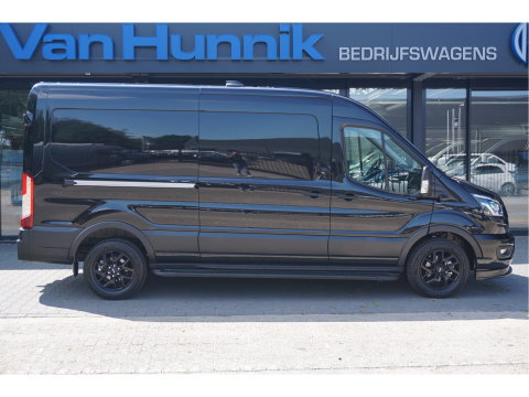 Ford Transit 350L L3H2 Black Raptor AUT-10 RWD 165PK BPM VRIJ Navi, Adap. Cruise, 360° Cam, 3.5T Trekhaak!! NR. A199