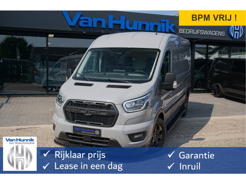 Ford Transit 350L L3H2 Raptor AUT-8 165PK BPM VRIJ Navi, Camera, Xenon, Lm Velg, Trekhaak!! NR. A109