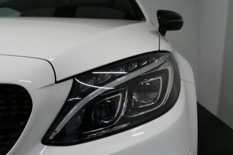 Mercedes-Benz C-Klasse Coupé 200 AMG Line Night Edition / Panoramadak / Apple Carplay - Android Auto / Stoelverwarming / 19'' LMV / Navigatie / Cruise Control / Night Pakket / LED koplampen / Agility Control
