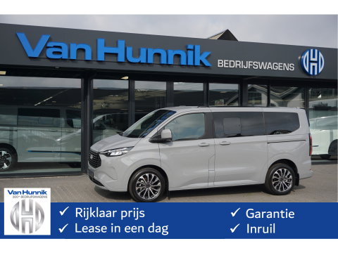 Ford Transit Custom Tourneo 340S 2.5 PHEV 233PK Titanium X PRIJS INCL. BPM Leder, 19" LM, B&O, Pano, Elec. Schuifdeur, Trekhaak!! NR. TR0