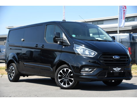 Ford Transit Custom 320 2.0 TDCI L2H1 Sport Black Edition Full Options! adaptieve Cruise, Camera, Carplay, Leder, Stoelverwarming, 185pk, LED, Automaat, Uniek!
