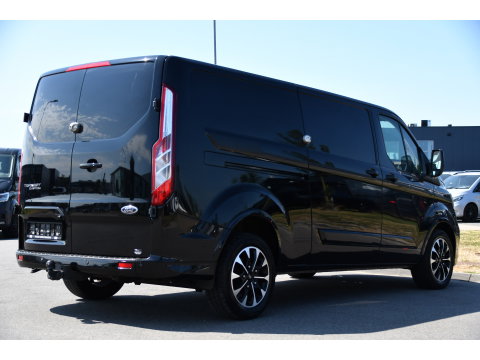 Ford Transit Custom 320 2.0 TDCI L2H1 Sport Black Edition Full Options! adaptieve Cruise, Camera, Carplay, Leder, Stoelverwarming, 185pk, LED, Automaat, Uniek!