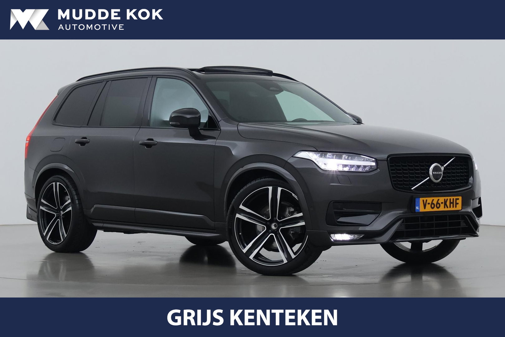 Volvo XC90 B5 AWD Ultimate Dark | GRIJS KENTEKEN | HEICO Sportiv | Luchtvering | Panoramadak | 360° Camera | Head-Up