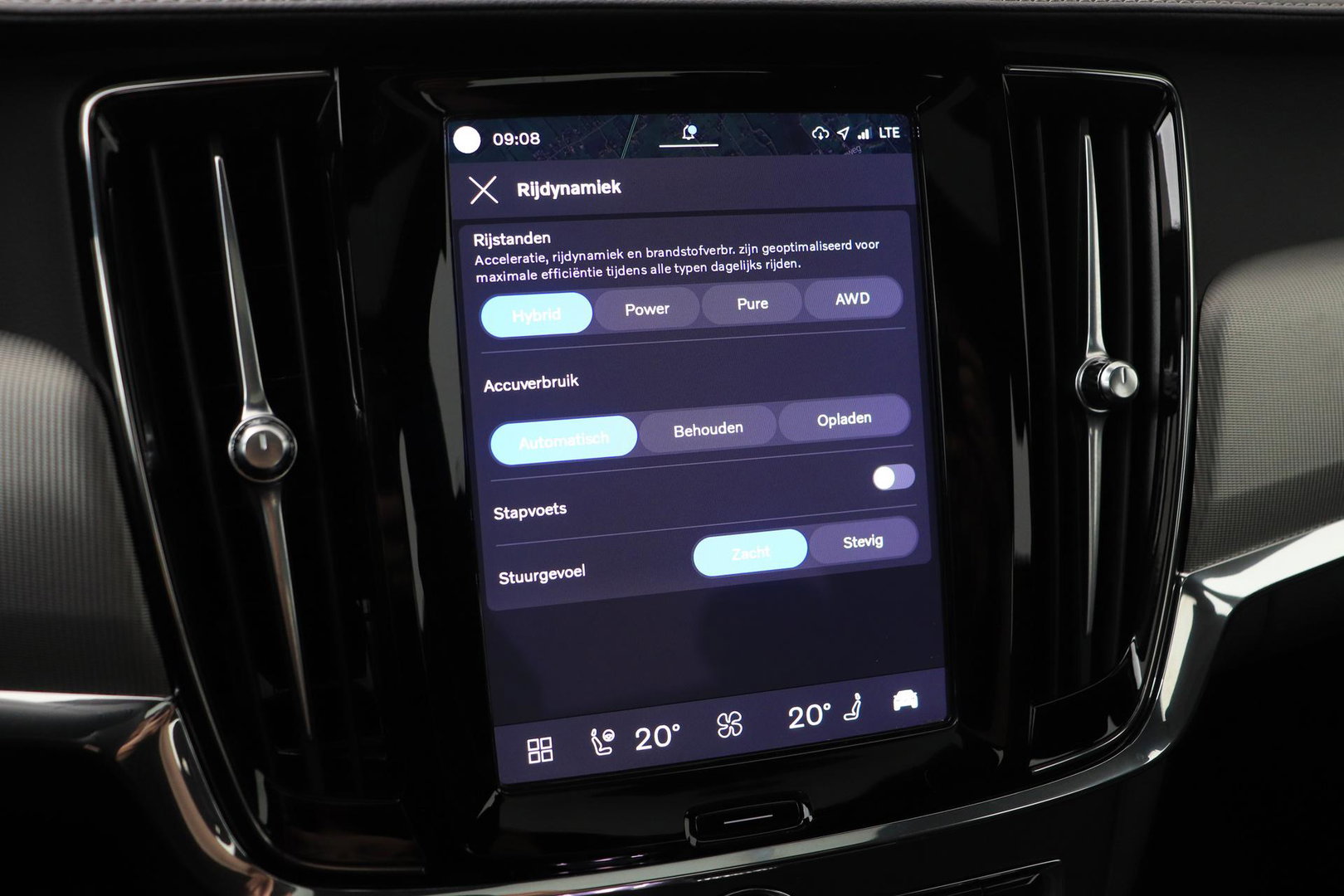 Volvo S90 T8 AWD Ultimate Dark | Schuif/kanteldak | ACC | Head-Up | 360° Camera | BLIS | Stoel+Stuurverwarming