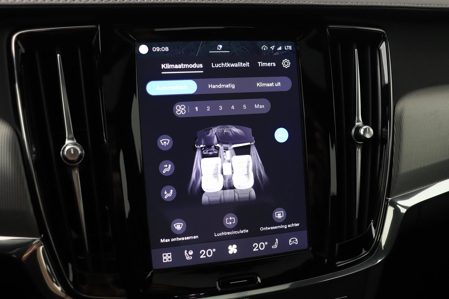 Volvo S90 T8 AWD Ultimate Dark | Schuif/kanteldak | ACC | Head-Up | 360° Camera | BLIS | Stoel+Stuurverwarming