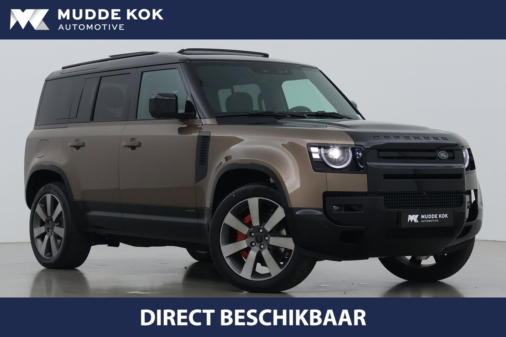 Land Rover Defender 2.0 P300e 110 X | FACELIFT | ClearSight | Meridian Surround | Trekhaak | Luchtvering | Koelbox | Panoramadak | 22 Inch
