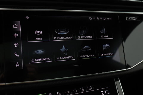 Audi Q8 60 TFSI e quattro Pro Line S Competition | Verde Zeltweg | Luchtvering | Trekhaak | Soft-Close | Panoramadak | B&O | 23 Inch