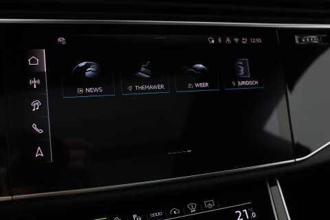 Audi Q8 60 TFSI e quattro Pro Line S Competition | Verde Zeltweg | Luchtvering | Trekhaak | Soft-Close | Panoramadak | B&O | 23 Inch