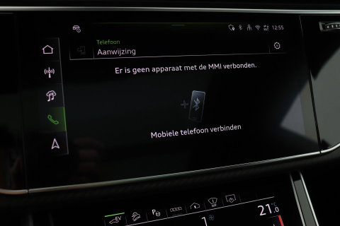 Audi Q8 60 TFSI e quattro Pro Line S Competition | Verde Zeltweg | Luchtvering | Trekhaak | Soft-Close | Panoramadak | B&O | 23 Inch