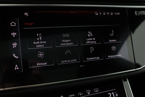 Audi Q8 60 TFSI e quattro Pro Line S Competition | Verde Zeltweg | Luchtvering | Trekhaak | Soft-Close | Panoramadak | B&O | 23 Inch