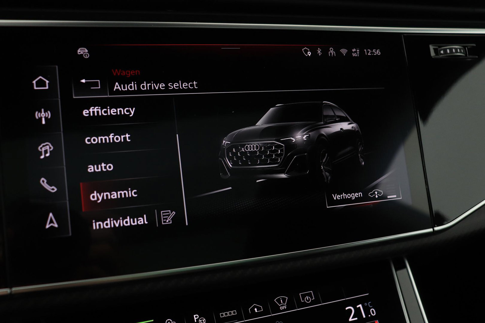 Audi Q8 60 TFSI e quattro Pro Line S Competition | Verde Zeltweg | Luchtvering | Trekhaak | Soft-Close | Panoramadak | B&O | 23 Inch