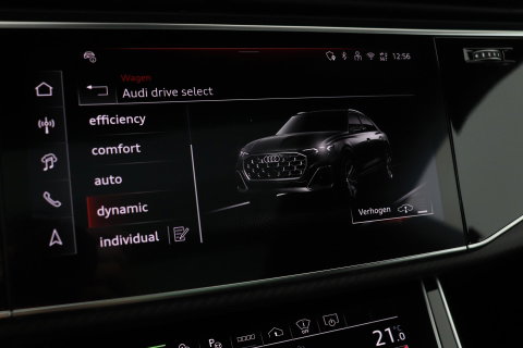 Audi Q8 60 TFSI e quattro Pro Line S Competition | Verde Zeltweg | Luchtvering | Trekhaak | Soft-Close | Panoramadak | B&O | 23 Inch