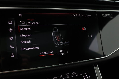 Audi Q8 60 TFSI e quattro Pro Line S Competition | Verde Zeltweg | Luchtvering | Trekhaak | Soft-Close | Panoramadak | B&O | 23 Inch