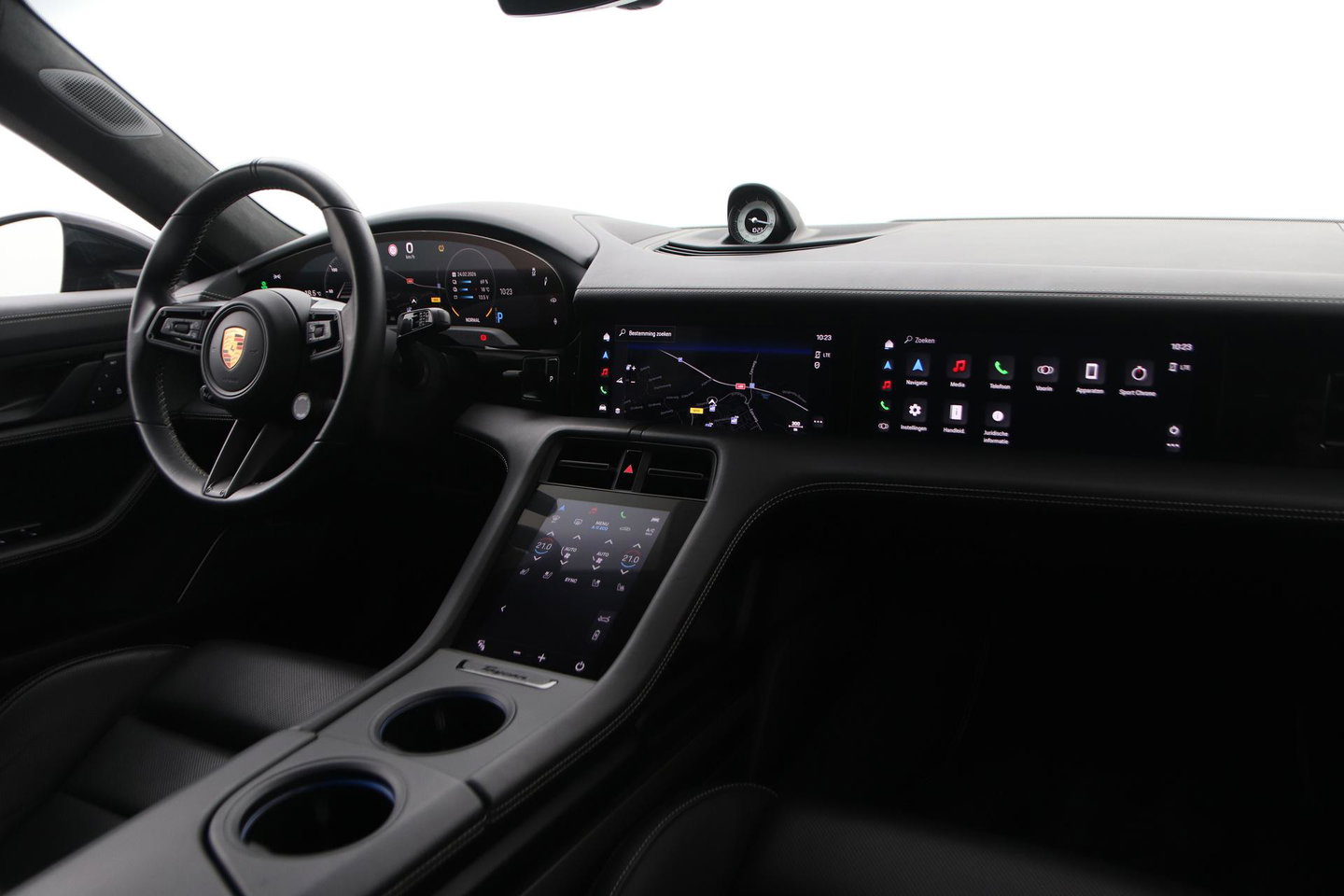 Porsche Taycan Sport Turismo Turbo S 93 kWh | BTW | Sport Chrono | Panoramadak | 229K NW prijs | Burmester Audio | Keramisch | 360° Camera | 21 Inch